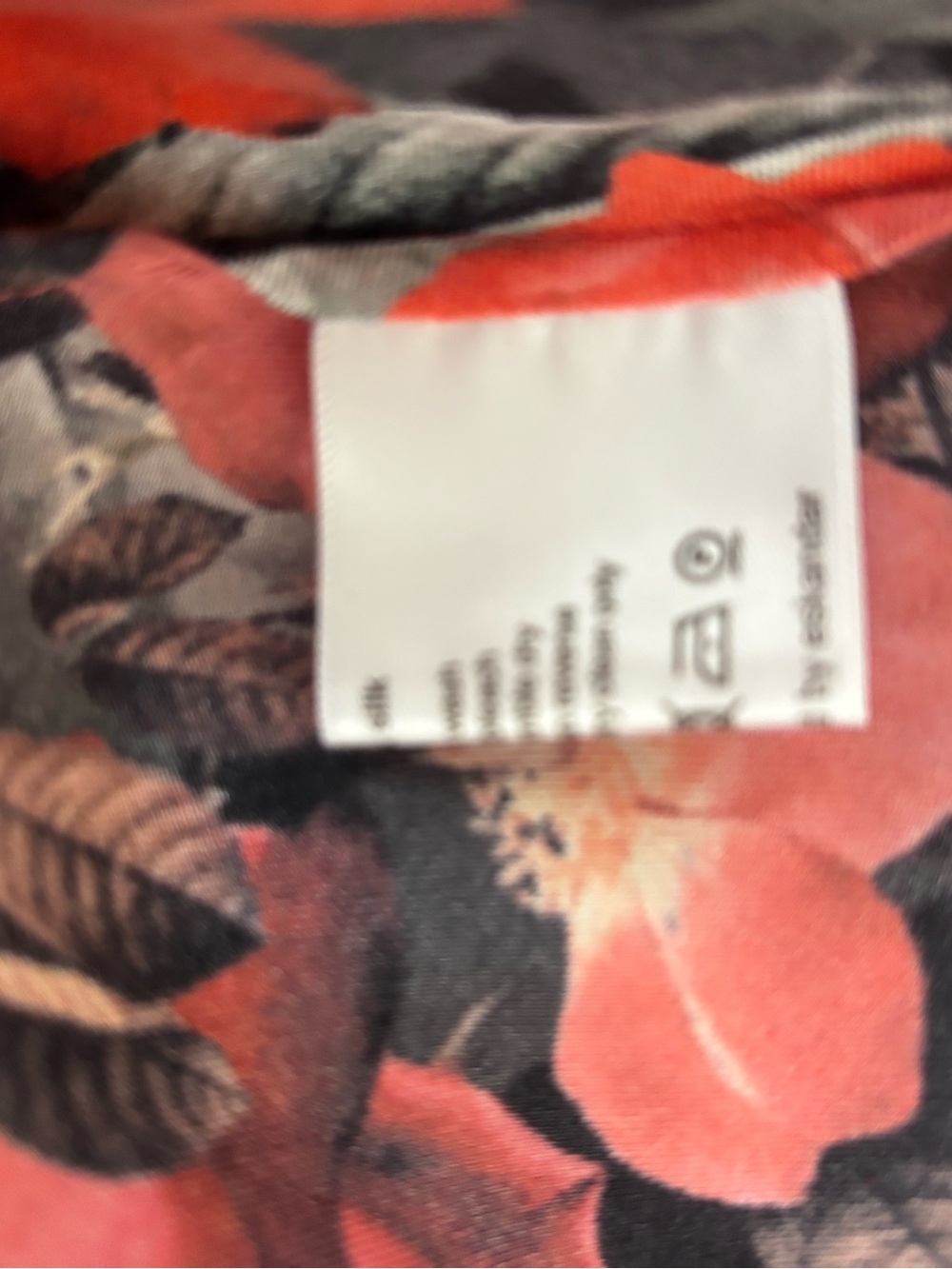 eskandar Black Tunic with Red & Pink Floral Print - Picture 8 of 12